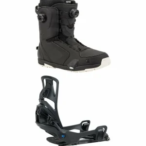 Nitro Darkseid Step On Boa Snowboard Boots + Burton Step On Splitboard Bindings 2025