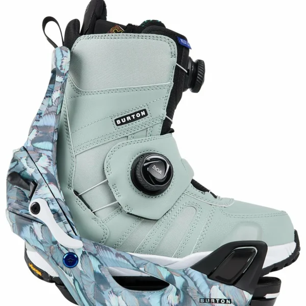 Nitro Drop Snowboard + Burton Step On Snowboard Bindings + Cave Step On TLS Snowboard Boots - Women's 2025