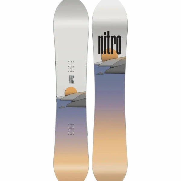 Nitro Drop Snowboard + Burton Step On Snowboard Bindings + Cave Step On TLS Snowboard Boots - Women's 2025