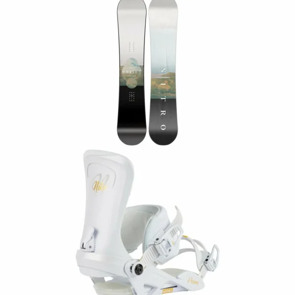 Nitro Fate Snowboard + Poison Snowboard Bindings - Women's 2025