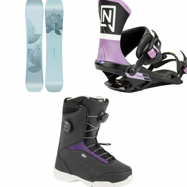 Nitro Karma Snowboard + Team Pro Snowboard Bindings + Scala Boa Snowboard Boots - Women's 2025