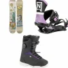 Nitro Mercy Snowboard + Team Pro Snowboard Bindings + Scala Boa Snowboard Boots - Women's 2025