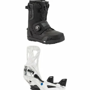 Nitro Profile Step On TLS Snowboard Boots + Burton Step On Snowboard Bindings 2025