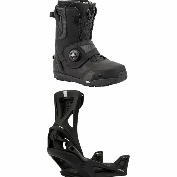 Nitro Profile Step On TLS Snowboard Boots + Burton Step On Genesis Snowboard Bindings 2025