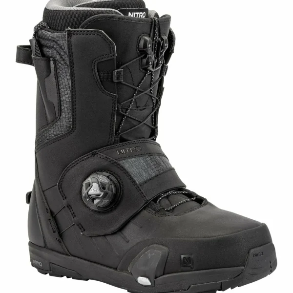 Nitro Profile Step On TLS Snowboard Boots + Burton Step On Splitboard Bindings 2025