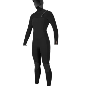 O'Neill 5/4 Hyperfreak Chest Zip Hooded Wetsuit - Women's