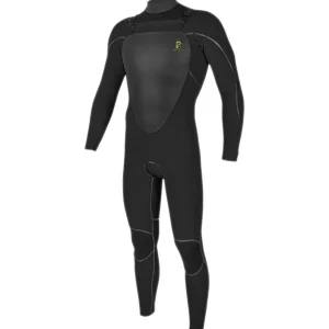 O'Neill 4.5/3.5 Mutant Legend Chest Zip Hooded Wetsuit + 3/2 Psycho Tech Split Toe Wetsuit Boots + 3mm Psycho Tech Gloves