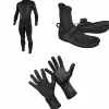 O'Neill 4/3+ Psycho Tech Chest Zip Wetsuit + 3/2 Psycho Tech Split Toe Wetsuit Boots + 1.5mm Psycho Tech Gloves