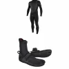O'Neill 4/3+ Psycho Tech Chest Zip Wetsuit + 3/2 Psycho Tech Split Toe Wetsuit Boots