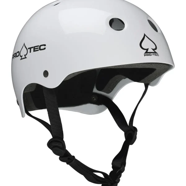 Pro-Tec Classic Skate Skateboard Helmet + Street Gear Junior Open Back Skateboard Pads