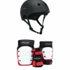 Pro-Tec The Classic Certified EPS Skateboard Helmet + Street Gear Junior Open Back Skateboard Pads