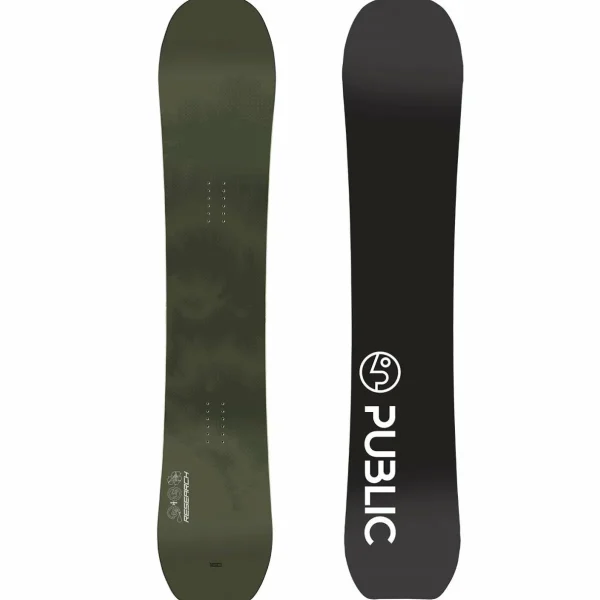 Public Snowboards Research Snowboard + Union Force Snowboard Bindings 2025