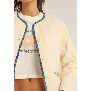 Women Rhythm Check Quilted Jacket - Women's