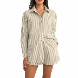 Women Rhythm Valley Stripe Oversized Shirt - Women's