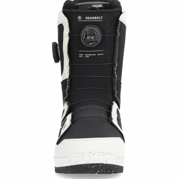 Ride Burnout Snowboard + A-6 Snowboard Bindings + Deadbolt Zonal Snowboard Boots 2025