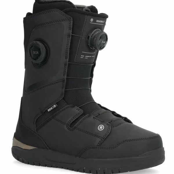 Ride Burnout Snowboard + A-6 Snowboard Bindings + Deadbolt Zonal Snowboard Boots 2025