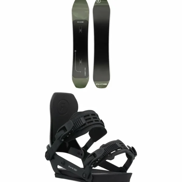 Ride Deep Fake Snowboard + A-10 Snowboard Bindings 2025