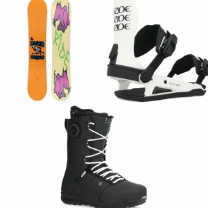 Ride Kink Snowboard + C-6 Snowboard Bindings + Fuse Snowboard Boots 2025