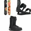 Ride Moderator Snowboard + C-6 Snowboard Bindings + Lasso Boa Snowboard Boots 2025