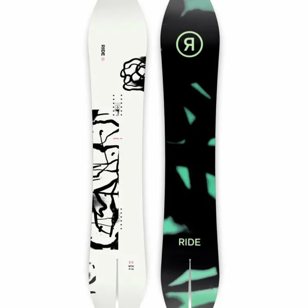 Ride MTNpig Snowboard + x Autumn A-9 Snowboard Bindings 2024