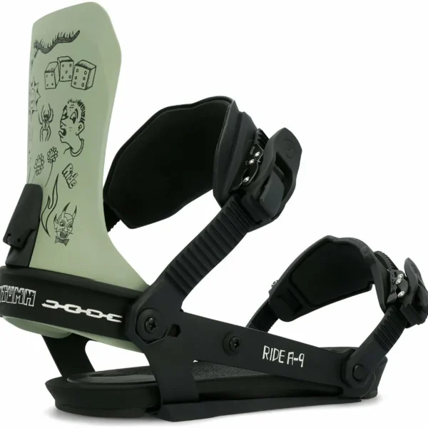 Ride MTNpig Snowboard + x Autumn A-9 Snowboard Bindings 2024