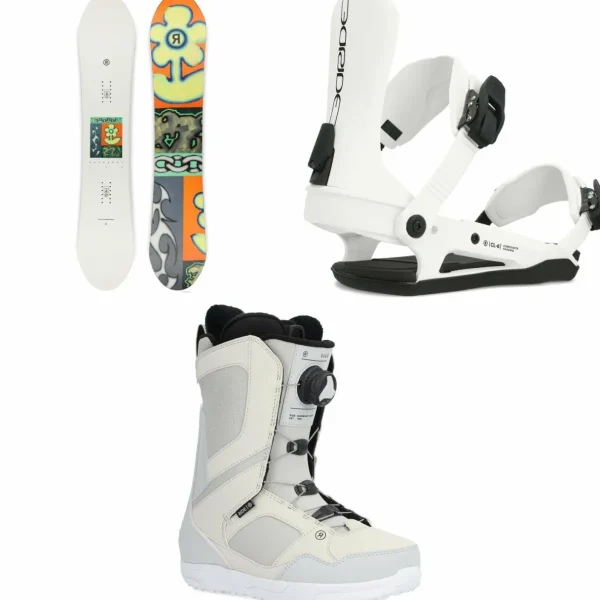Ride Saturday Snowboard + CL-6 Snowboard Bindings + Sage Snowboard Boots - Women's 2025