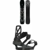 Ride Smokescreen Snowboard + A-4 Snowboard Bindings 2025