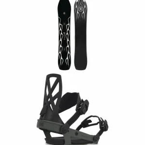Ride Smokescreen Snowboard + A-4 Snowboard Bindings 2025