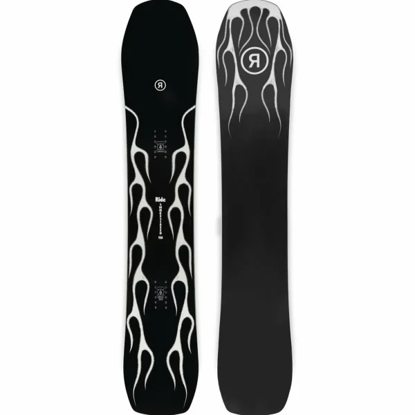 Ride Smokescreen Snowboard + A-4 Snowboard Bindings 2025