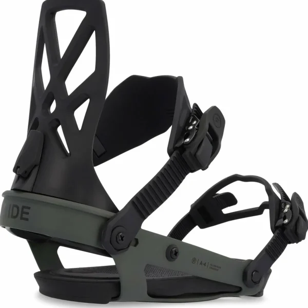 Ride Smokescreen Snowboard + A-4 Snowboard Bindings 2025