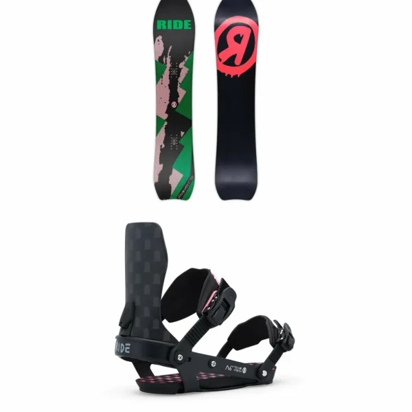 Ride x Trevor Andrew Psychocandy Snowboard + A-6 x Trevor Andrew Snowboard Bindings 2025