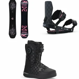 Ride x Trevor Andrew Zero Snowboard + A-6 x Trevor Andrew Snowboard Bindings + Trevor Andrew Lasso Snowboard Boots 2025