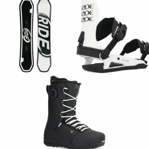 Ride Zero Snowboard + C-6 Snowboard Bindings + Fuse Snowboard Boots 2025