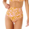Women Rip Curl Afterglow High Waist Cheeky Bikini Bottoms - Women's