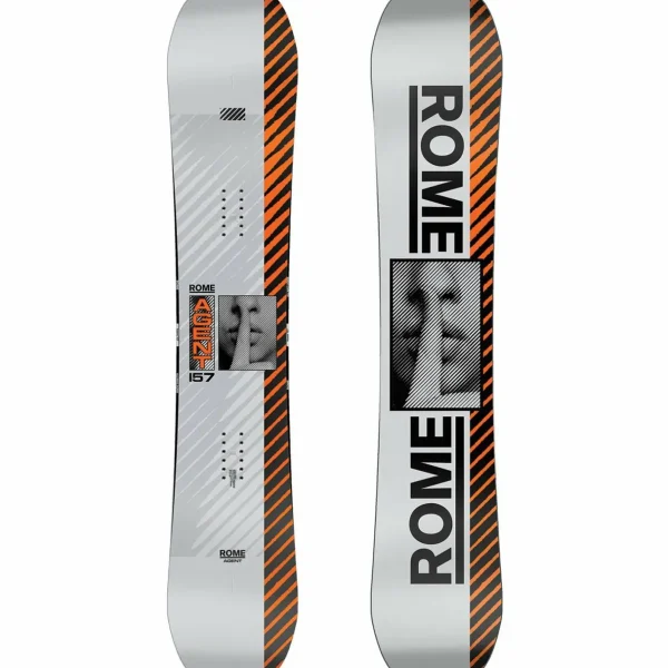 Rome Agent Snowboard + Trace Snowboard Bindings 2025
