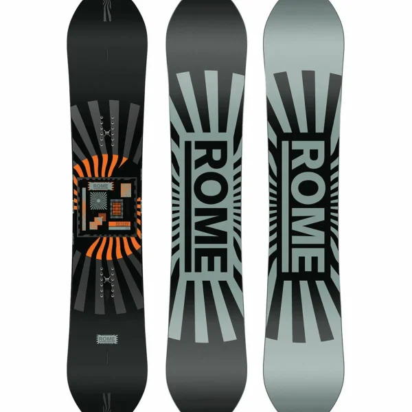 Rome Mechanic Snowboard + Trace Snowboard Bindings 2025
