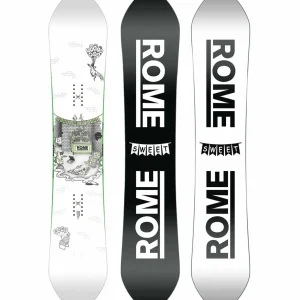 Rome Party Mod Snowboard + 390 Boss Snowboard Bindings 2025