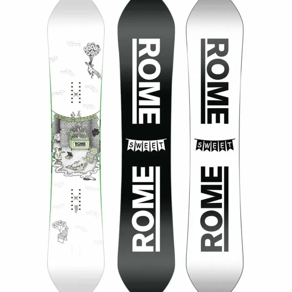 Rome Party Mod Snowboard + 390 Boss Snowboard Bindings 2025