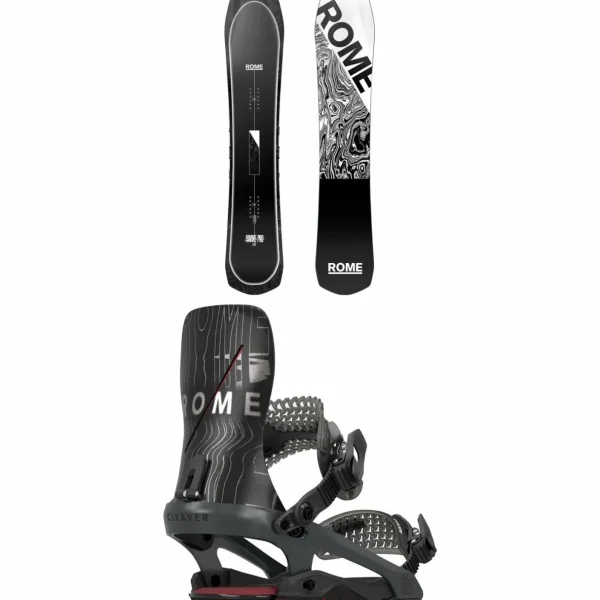Rome Ravine Pro Snowboard + Cleaver Snowboard Bindings 2025
