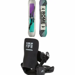 Kids Rome Slapstick Snowboard + Minishred Snowboard Bindings - Kids 2025