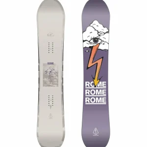 Rome Stale Crewzer Snowboard + 390 Boss Snowboard Bindings 2025