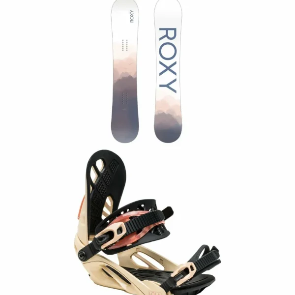 Roxy Raina C2 Snowboard + Lola Snowboard Bindings - Women's 2025