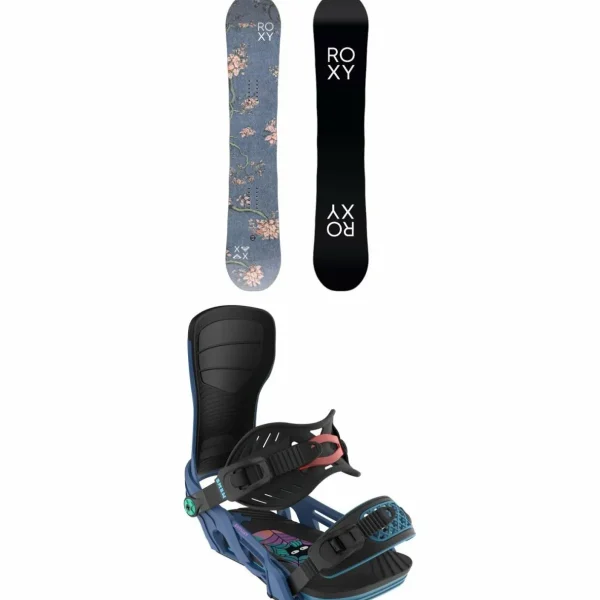 Roxy XOXO Pro C3 Snowboard + Bent Metal Stylist Snowboard Bindings - Women's 2025