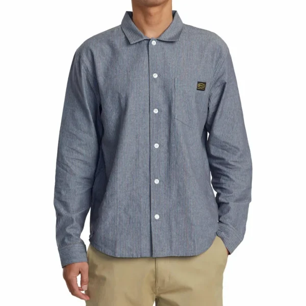 RVCA Dayshift Stripe II Long-Sleeve Shirt - Men's