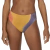 Women RVCA Trippy Dana High-Rise Cheeky Bikini Bottoms - Women's