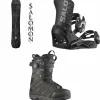 Salomon Craft Snowboard + District Snowboard Bindings + X Approach Lace SJ Boa Snowboard Boots 2025