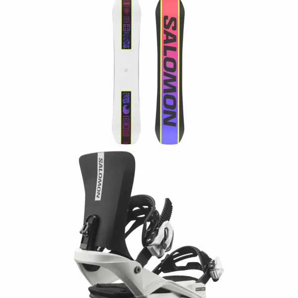 Kids Salomon Huck Knife Grom Snowboard + Rhythm Jr Snowboard Bindings - Kids' 2025