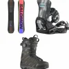 Salomon Huck Knife Pro Snowboard + District Pro Team Snowboard Bindings + X Approach Lace SJ Boa Snowboard Boots 2025