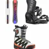 Salomon Huck Knife Snowboard + District Snowboard Bindings + X Approach Lace SJ Boa Snowboard Boots 2025