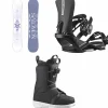 Salomon Lotus Snowboard + Rhythm Snowboard Bindings + Pearl Boa Snowboard Boots - Women's 2025